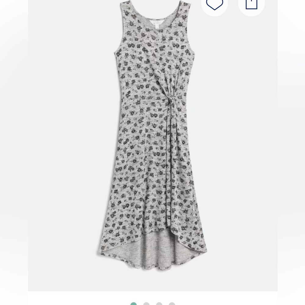Market & Spruce Gray High Low Dress